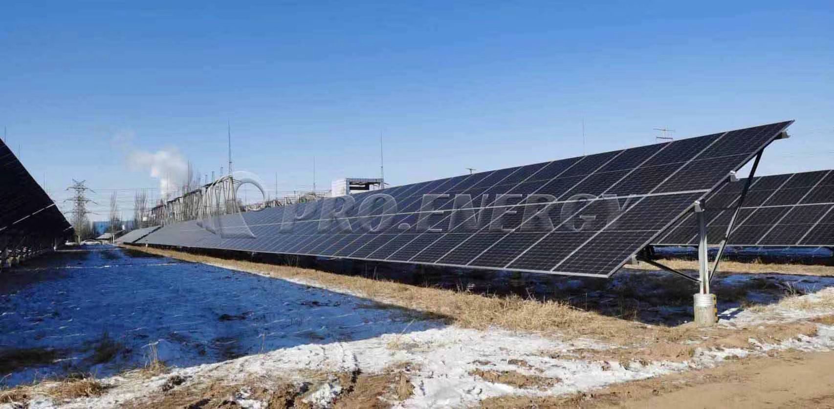 Soluzione di sistema di montaggio a terra a palo singolo da 18 MW in Cina