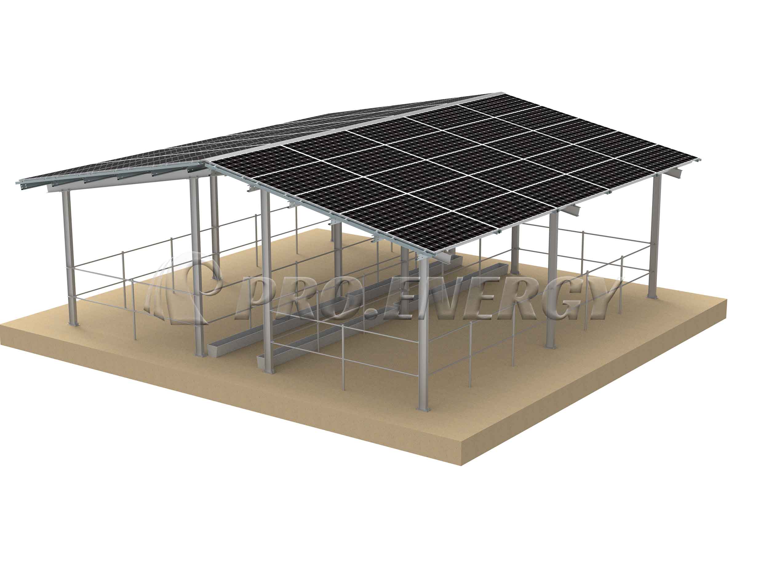 High-Quality Solar Cowshed Solution