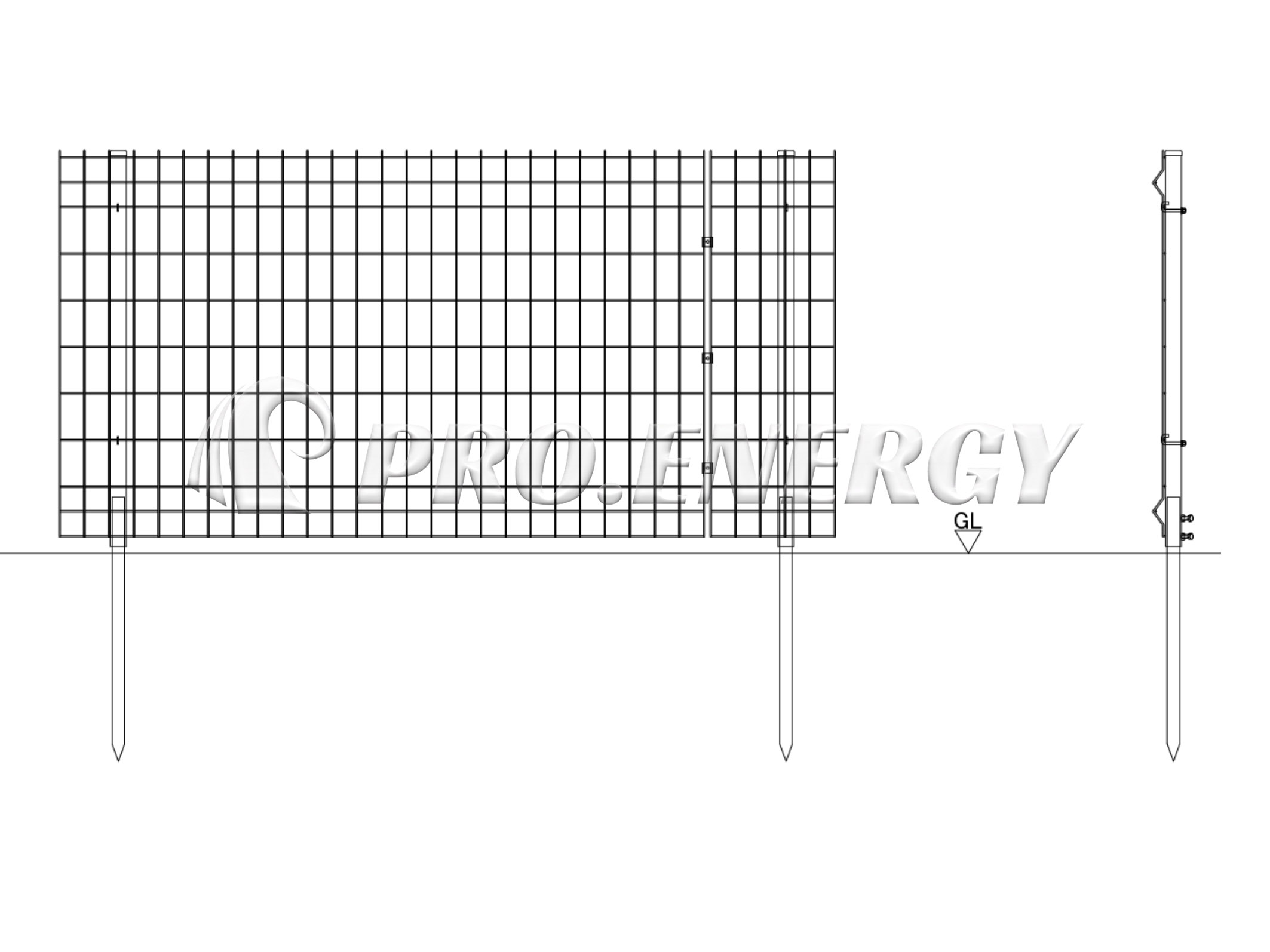 High Strength Galvanized Steel Fence