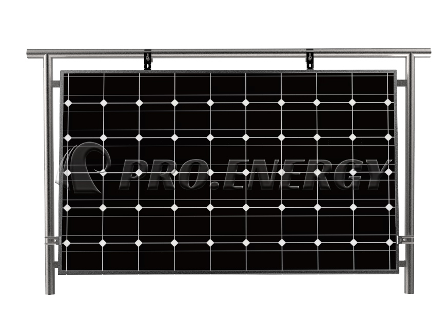 Solar panel mounting solutions for balconies
