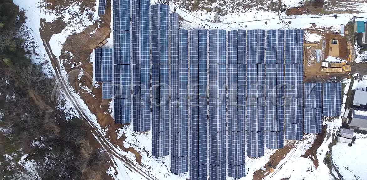 Soluzione di impianto fotovoltaico a terra da 1,2 MW