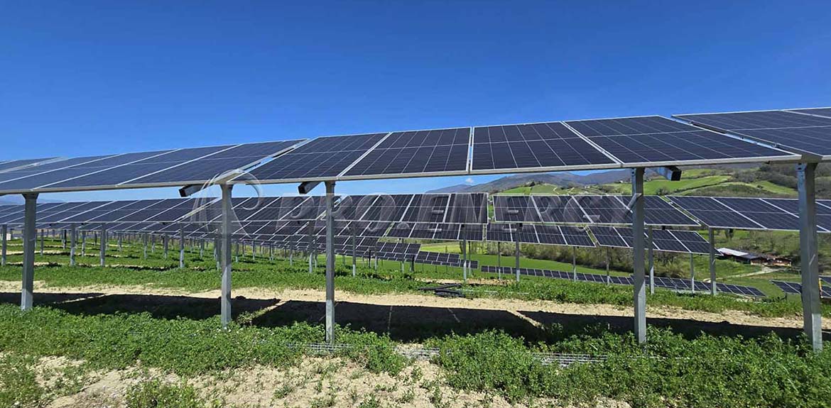 Soluzione di montaggio per impianto agrovoltaico da 4 MW
