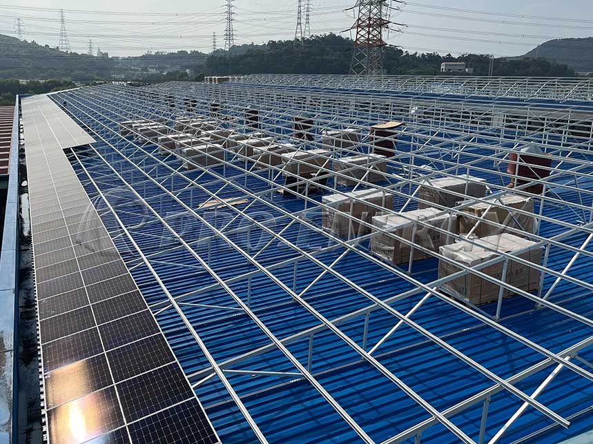 Solar Aluminum Triangel Racking Metal Roof Mounting System Solar Aluminum Triangel Racking Metal Roof Mounting System