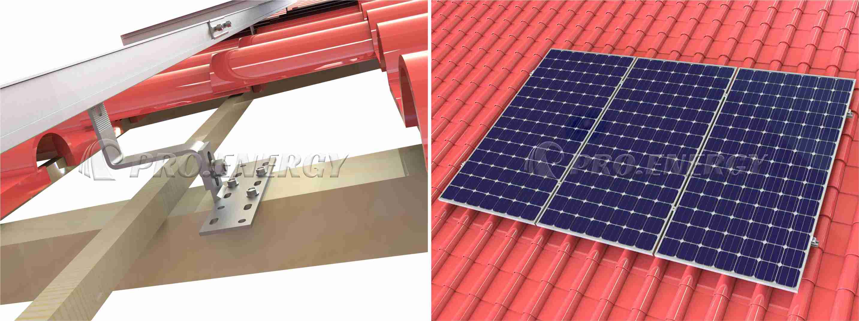 Tile Roof Solar Hook Mounting System for Home