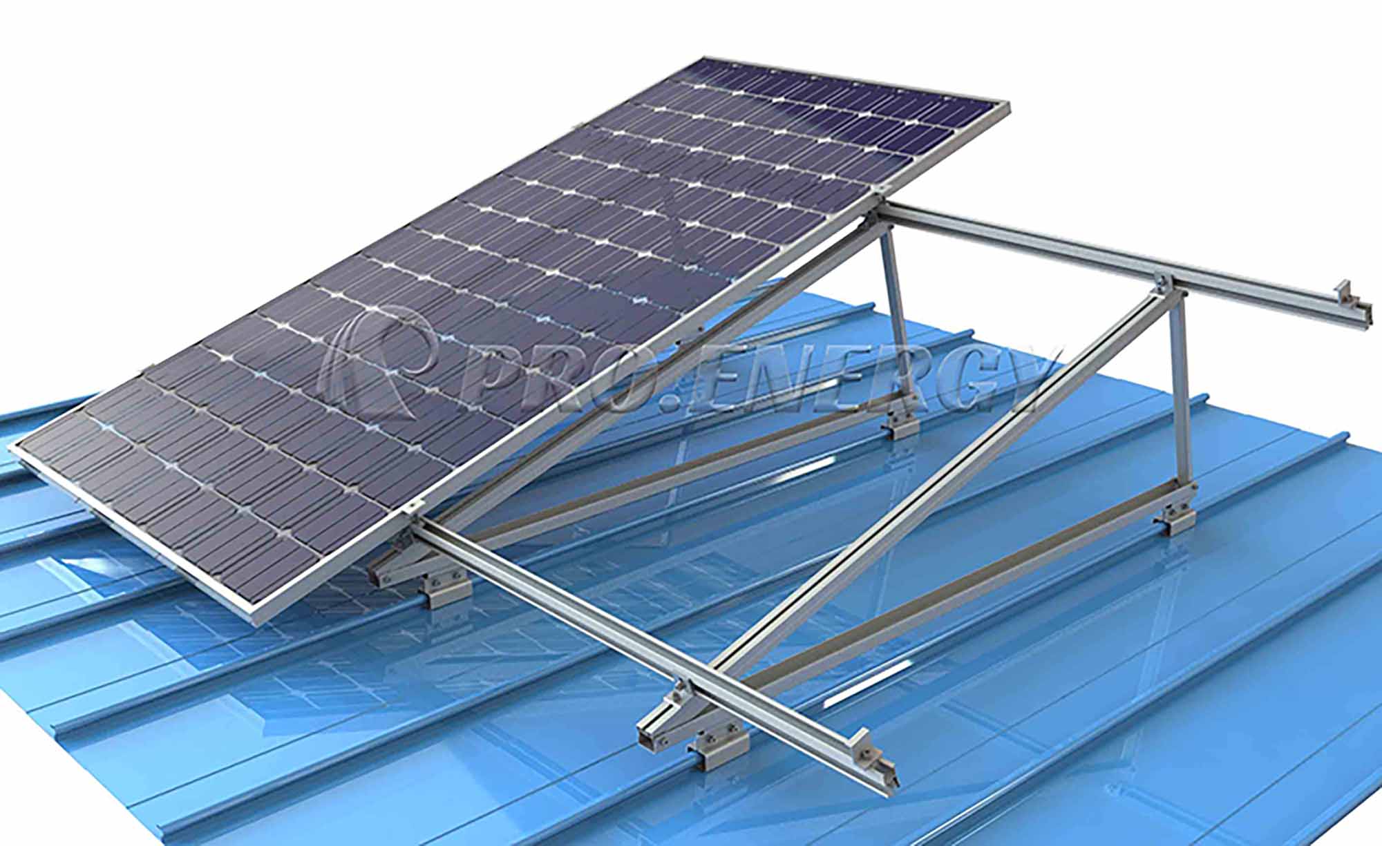 Solar Aluminum Triangel Racking Metal Roof Mounting System