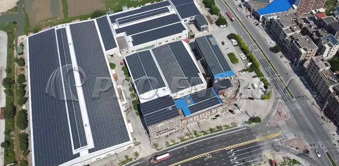 Soluzione di sistema di montaggio solare su tetto BIPV da 4 MWp