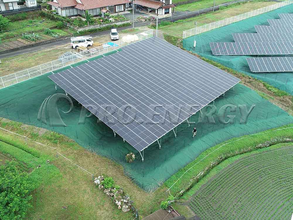 Solar energy system weed growth prevention